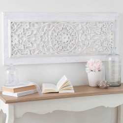 Bureau en bois blanc L 105 cm