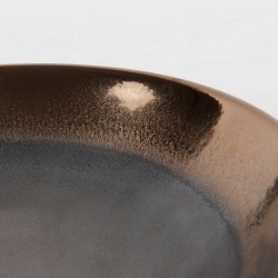 Miroir ovale en métal bronze H 101 cm LYDIANE