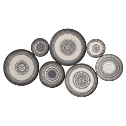 Serviette de table anthracite/argent 40 x 40 cm pailleté ÉTINCELLE