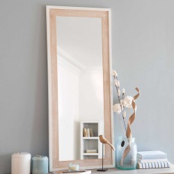 Miroir en bois de paulownia doré H 145 cm VALENTINE